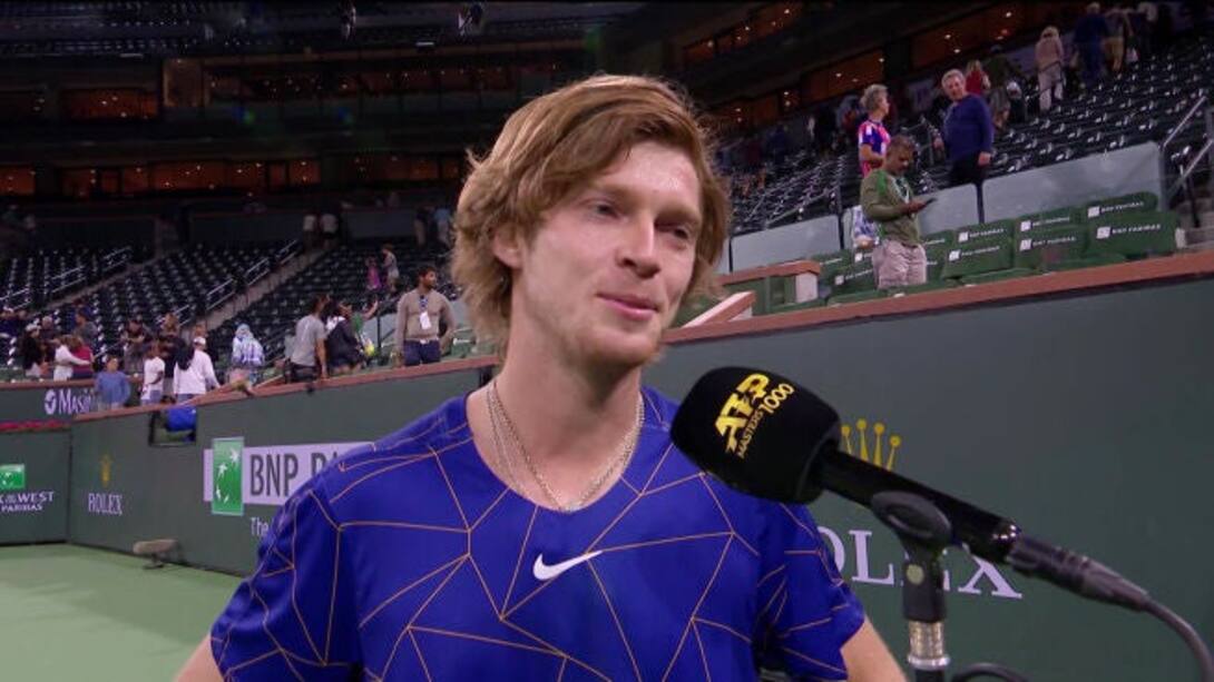 Rublev's post-match interview