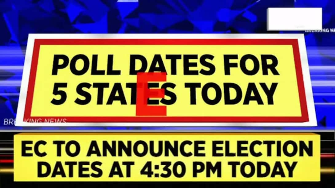 Watch Election Commission To Announce Poll Dates For 5 States Assembly ...