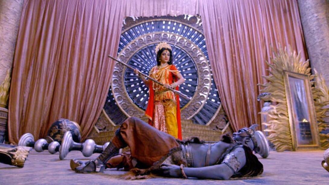 Parvati fights Durgamoshur