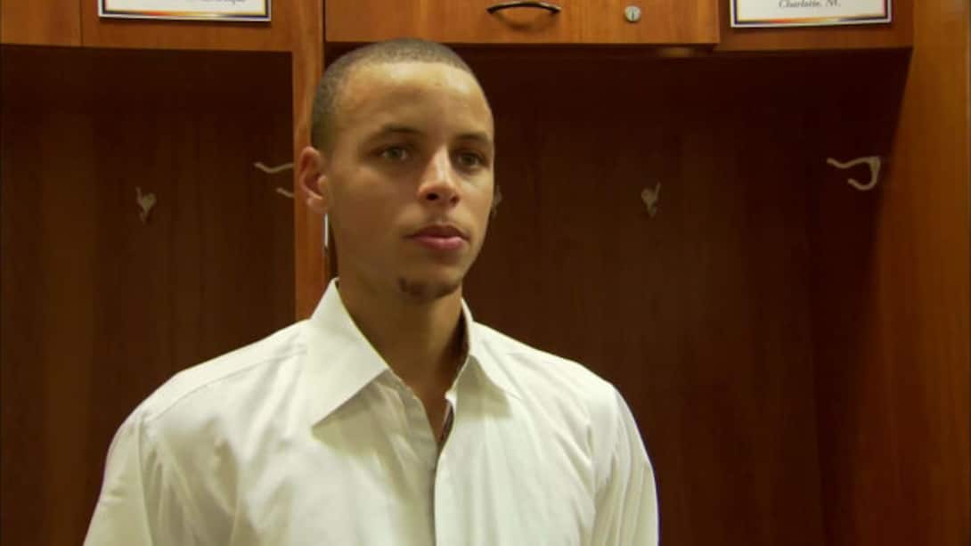 Stephen Curry's first NBA game