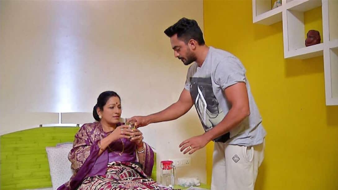 JK gives medicines to Radha