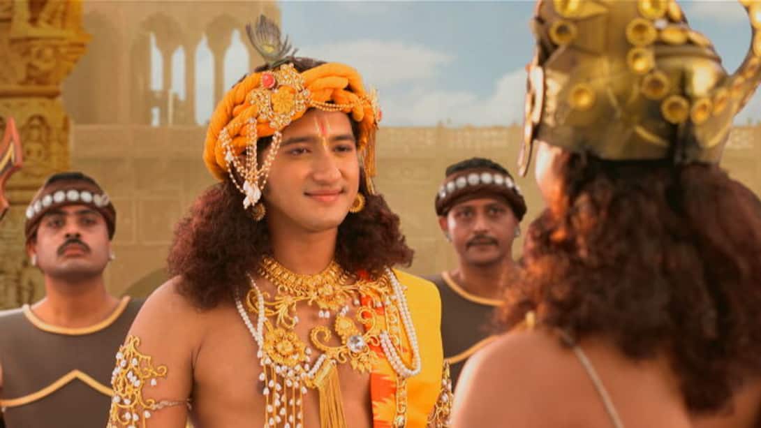 Krishna returns to Dwarka