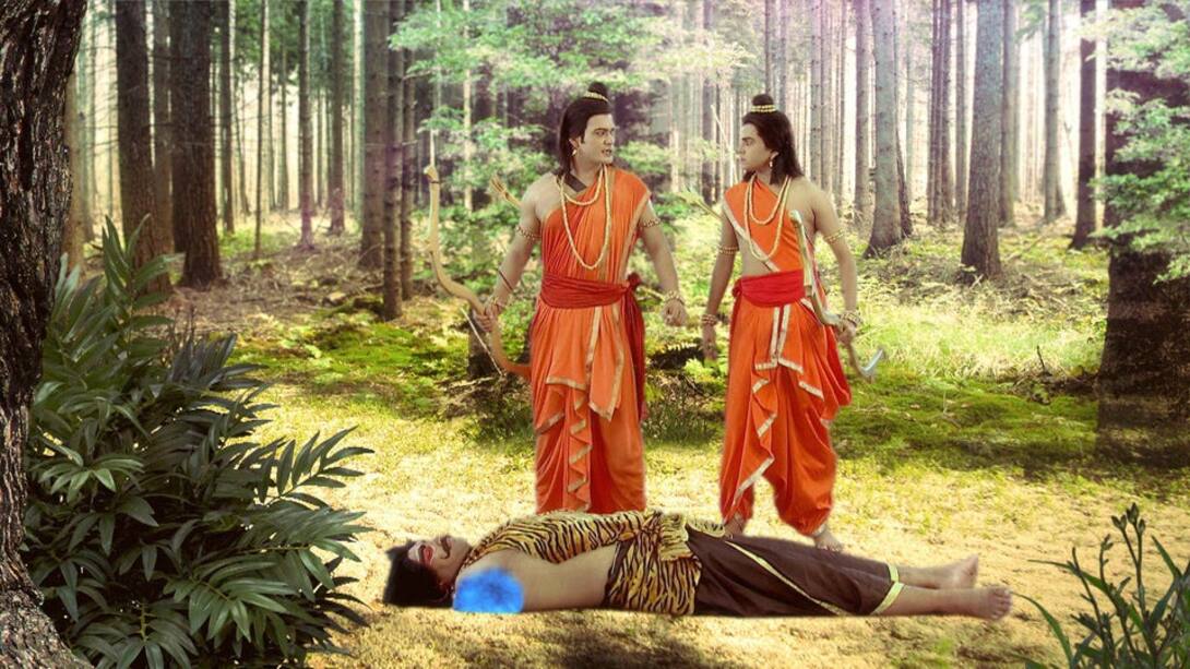 Rama kills the demon Virat