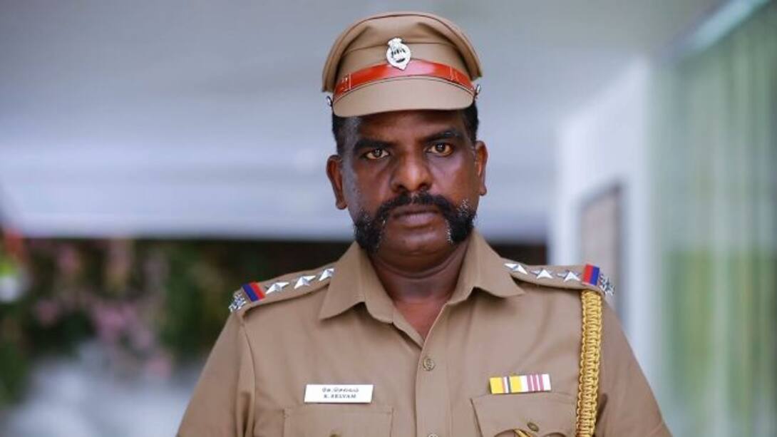 Police come to arrest Karthick