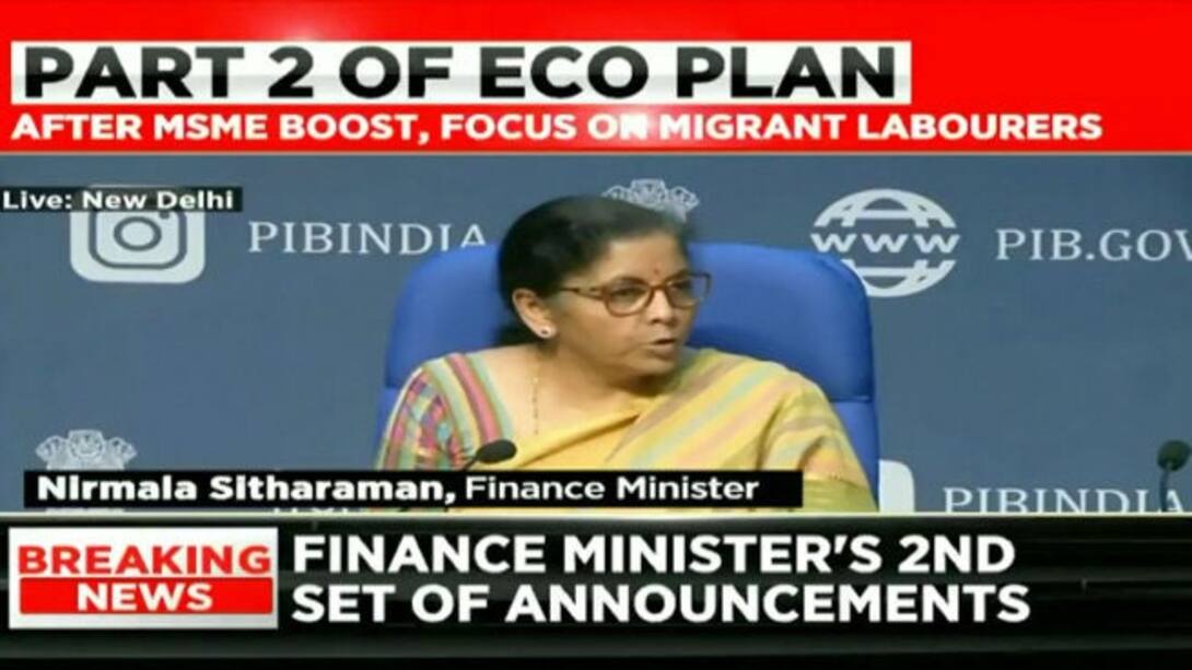 Watch FM Nirmala Sitharaman To Announce Measures For Migrants, Street ...