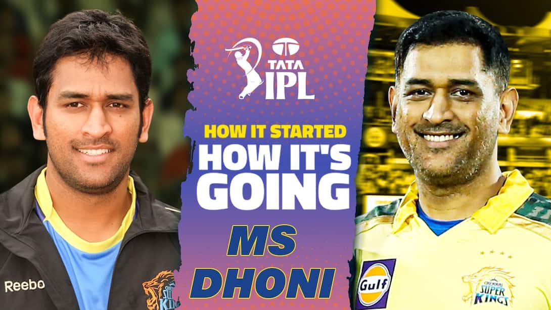 Dhoni's TATA IPL Journey