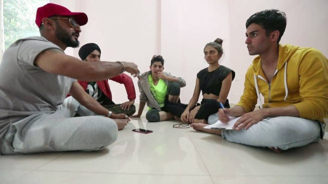 Team Nikhil's rehearsal session