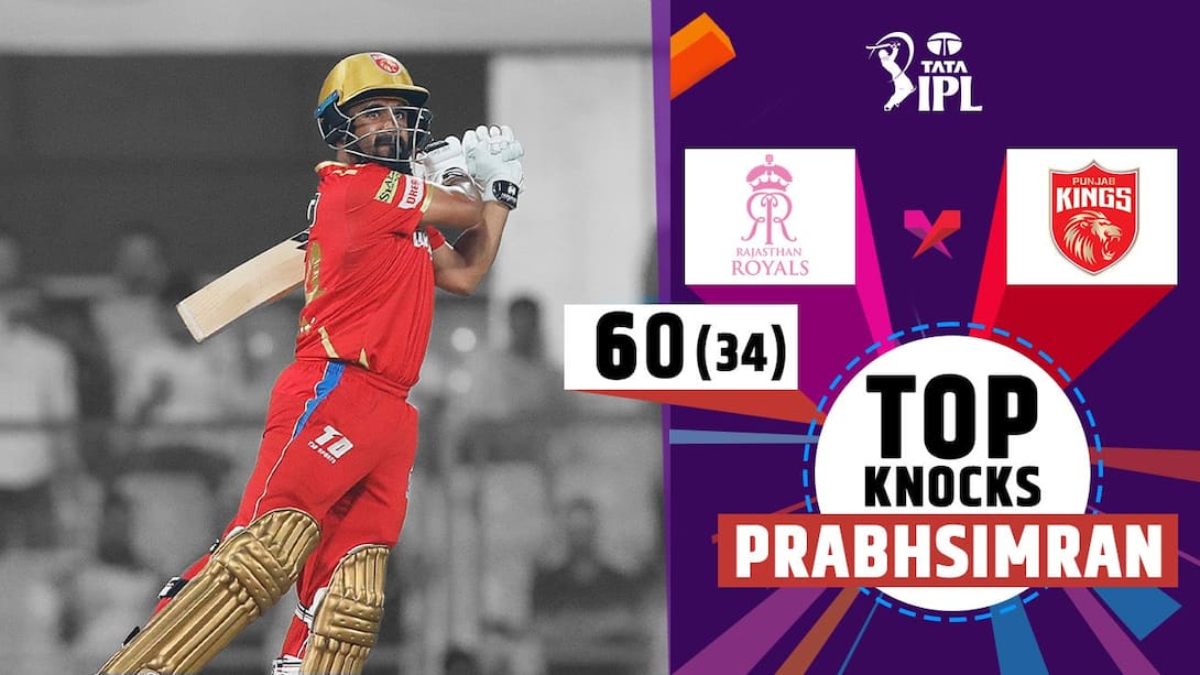 Prabhsimran's 60 vs RR