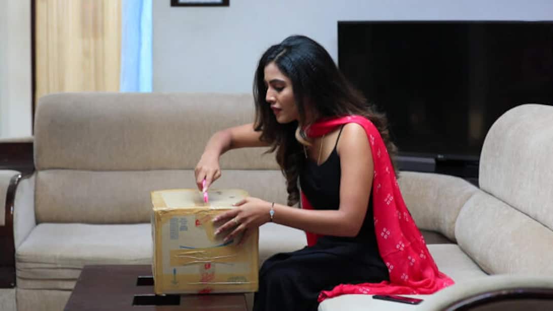 Varudhini receives a mysterious package