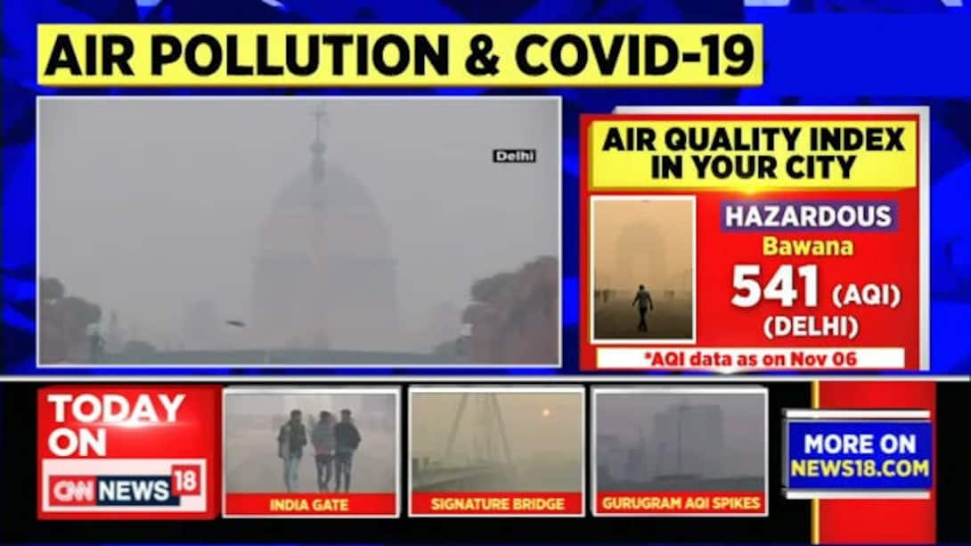 Watch Delhi Wakes Up To Severe Air Pollution Aqi At 452 Severe Level News On Jiocinema 2618