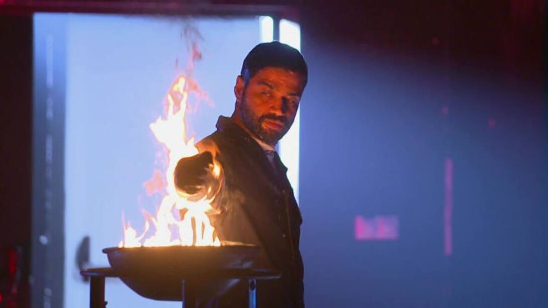 The human torch!