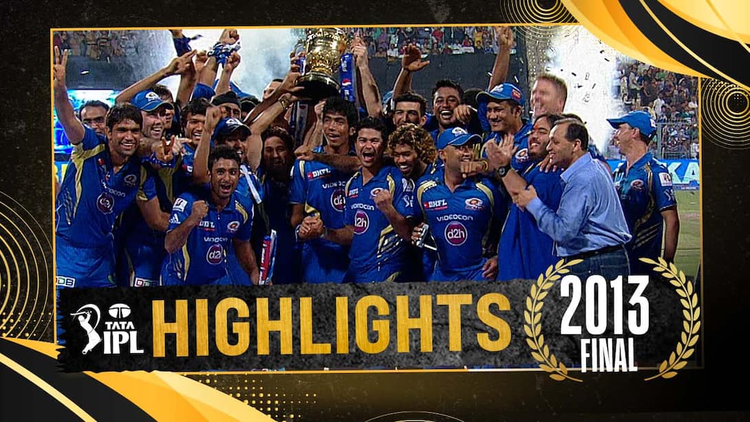 2013: MI Secure Their 1st Cup