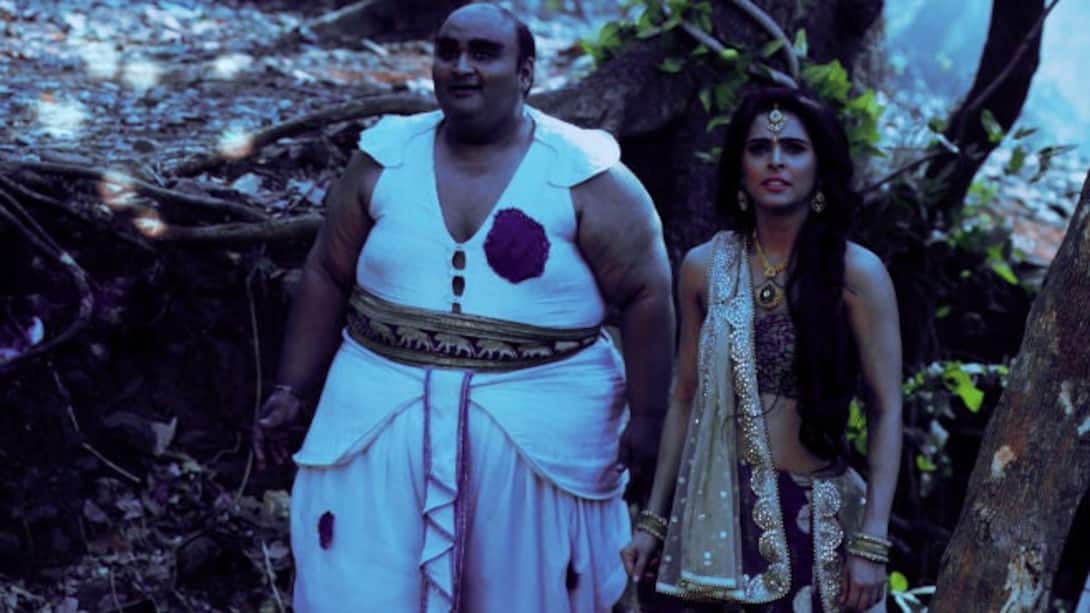 Chandrakanta looks for a magical cave