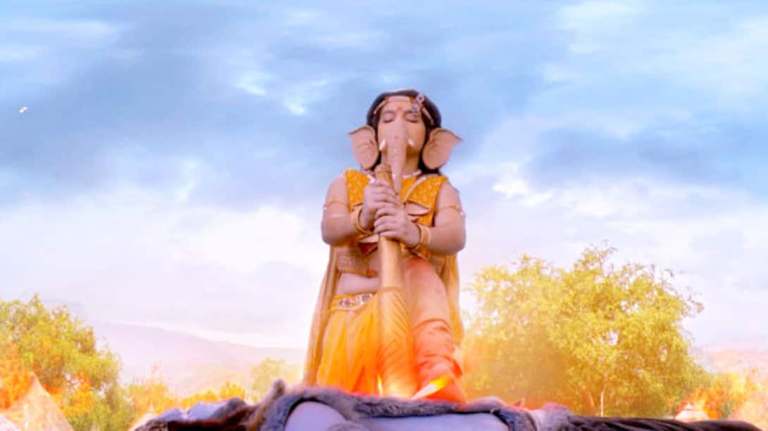 Ganesha against powerful Narantaka