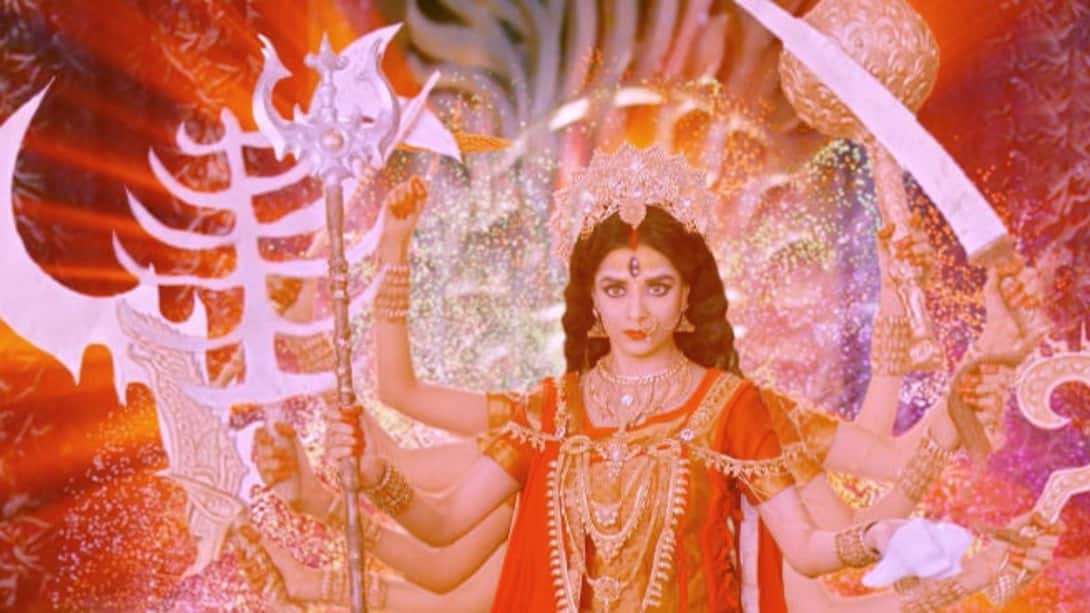 Durga battles Durgamasura