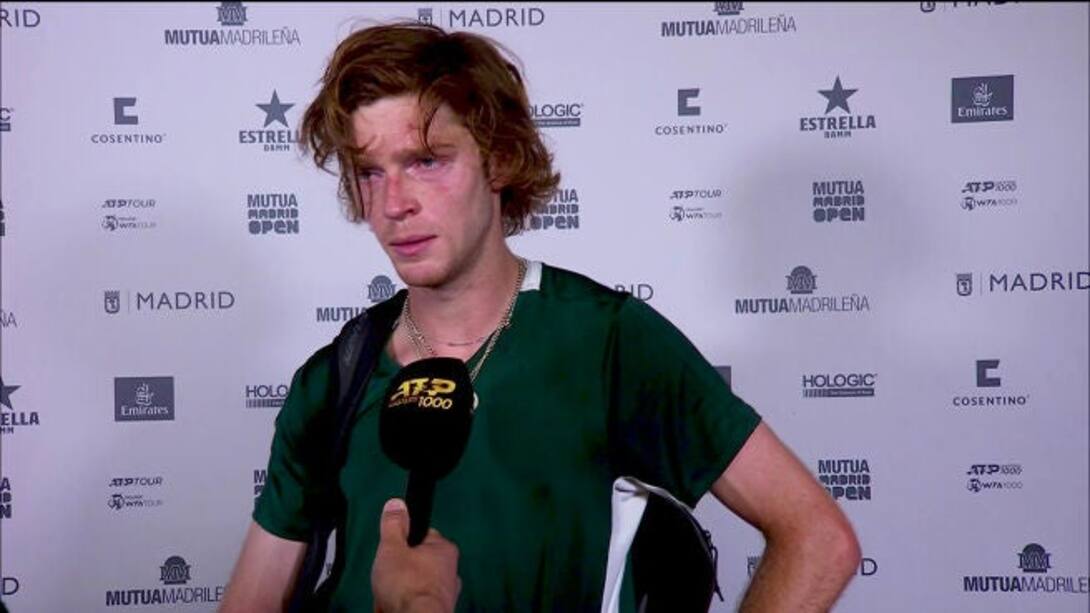Rublev on his win over Evans