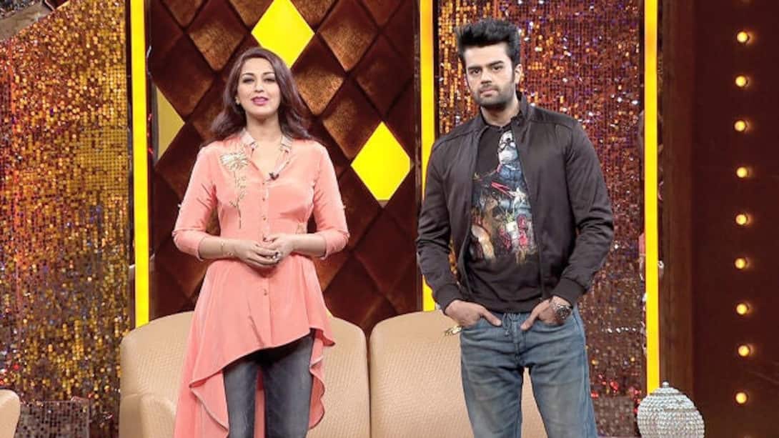 Sonali is the host with Manish Paul as guest