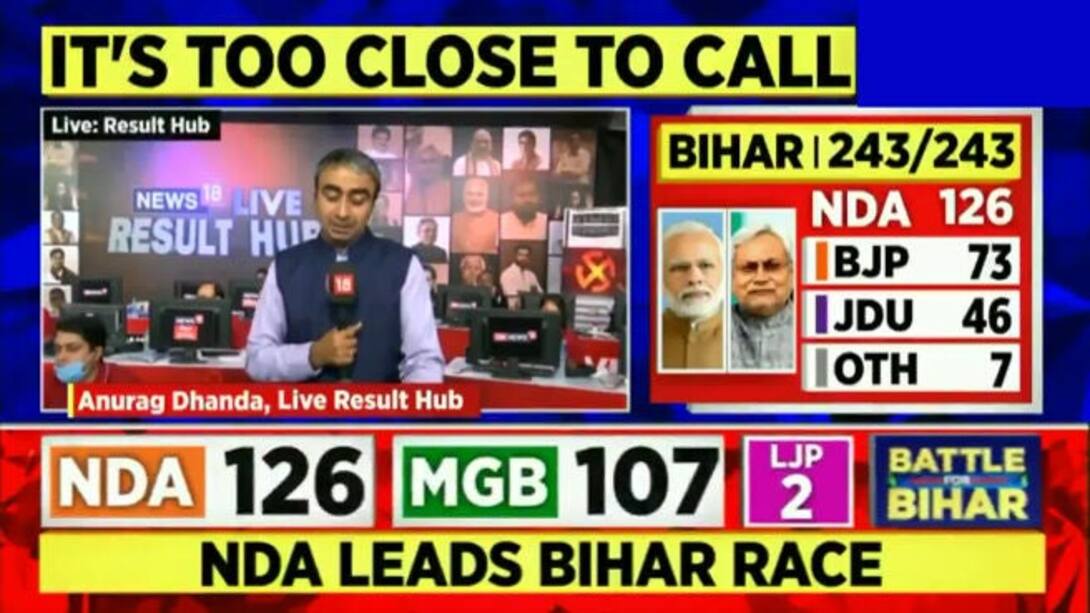 Watch NDA Wins 26 Seats In Bihar, RJD Wins 12 Seats As Counting