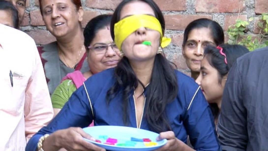 Blindfold challenge at Bhavnagar!