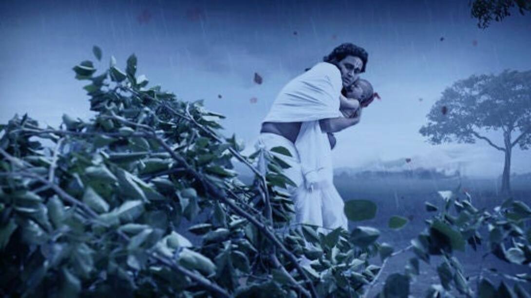 Jagannath and Nimai caught in a storm!