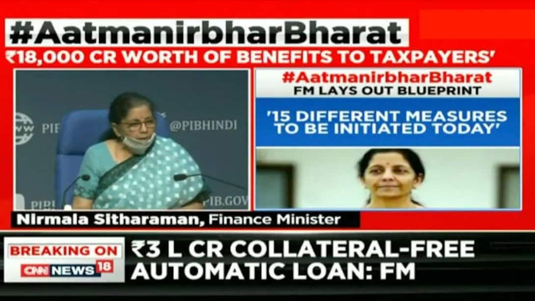 Watch FM Announces Rs Lakh Cr Collateral Free Automatic Loans For Businesses Including MSMEs