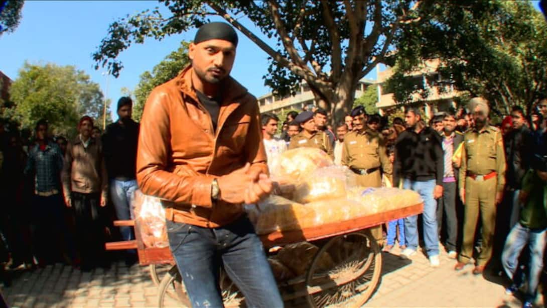Bhajji sells snacks for a cause