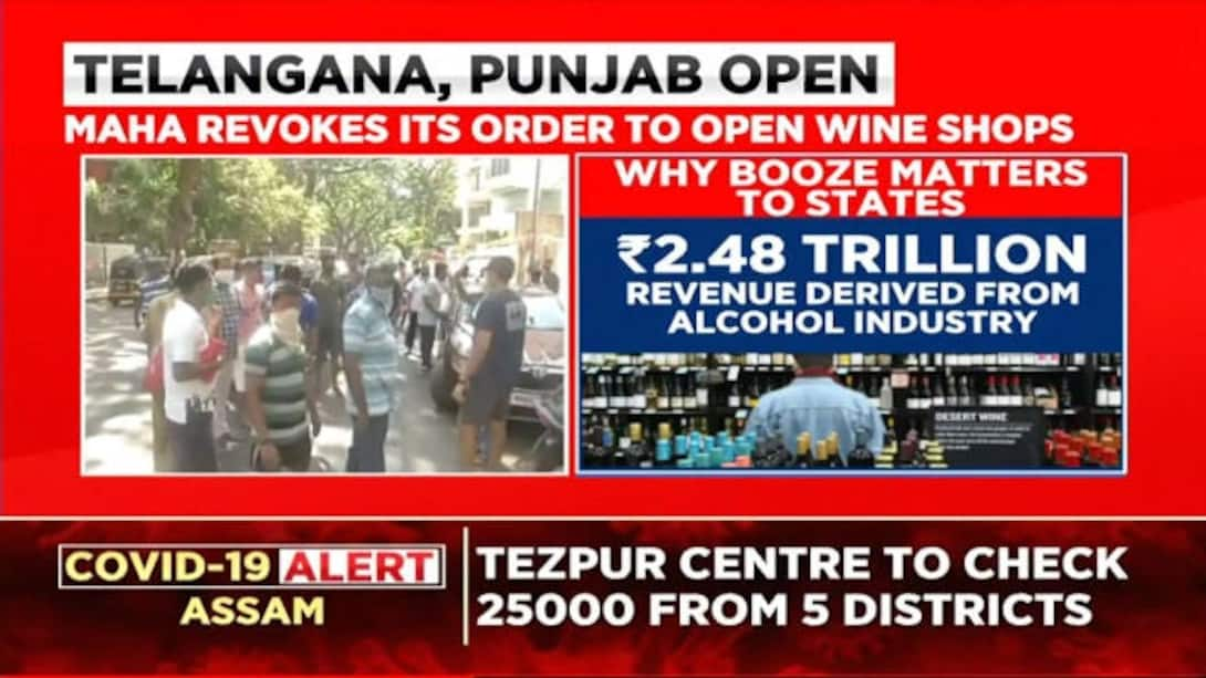 Watch Liquor Shops Open In Red Zones Of Hyderabad And Delhi News On