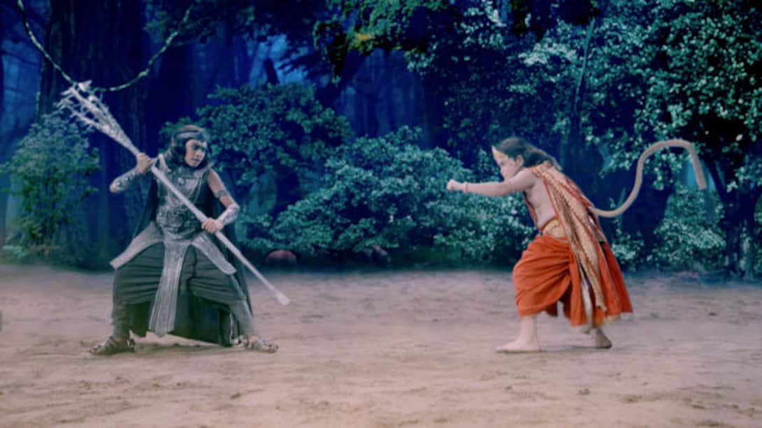 Shani fights Hanuman