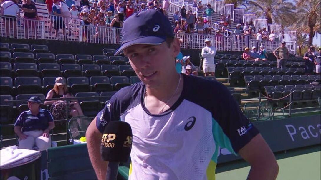 De Minaur on defeating Paul