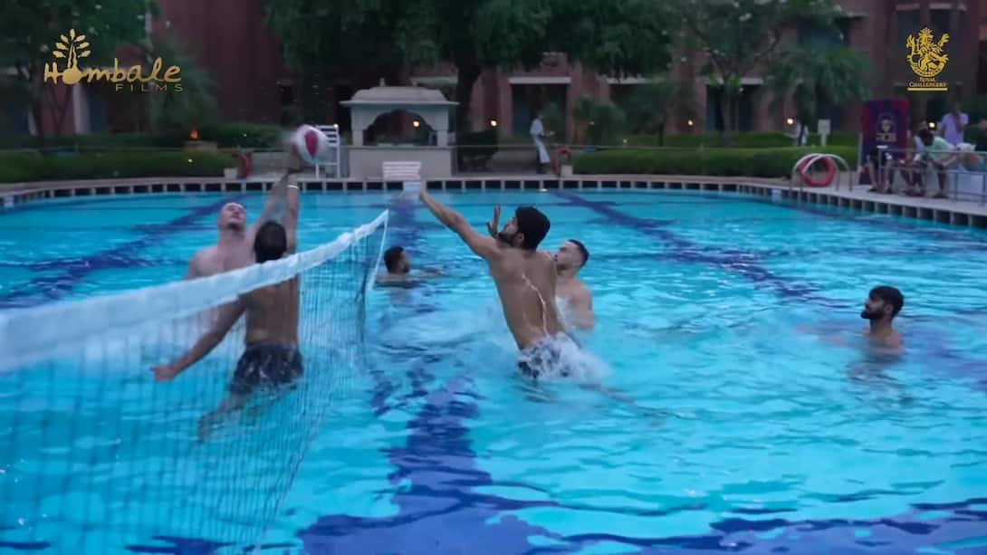 RCB Team Bond By The Poolside