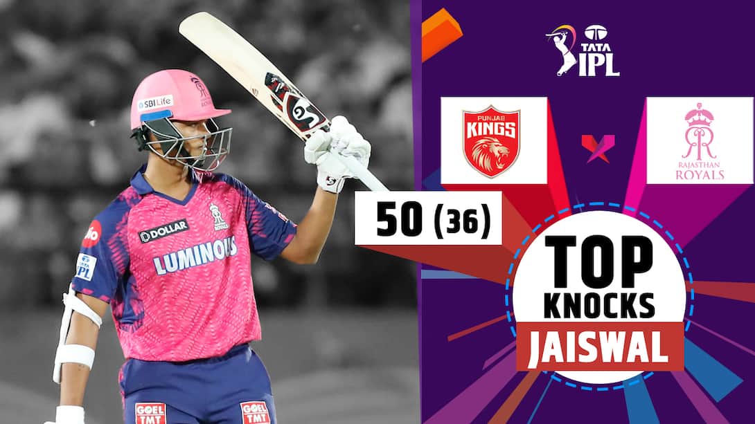 Jaiswal's 50 vs PBKS