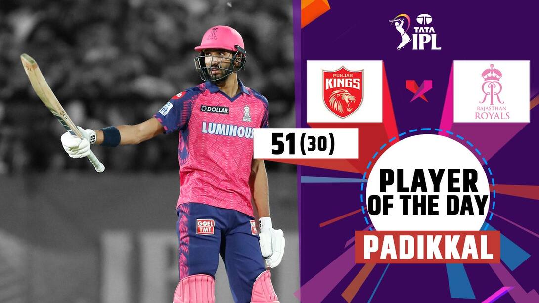 Player Of The Day - Padikkal's 51 vs RR