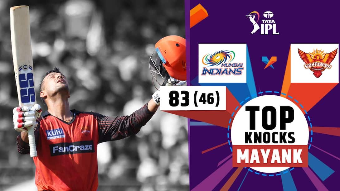 Mayank's 83 vs MI
