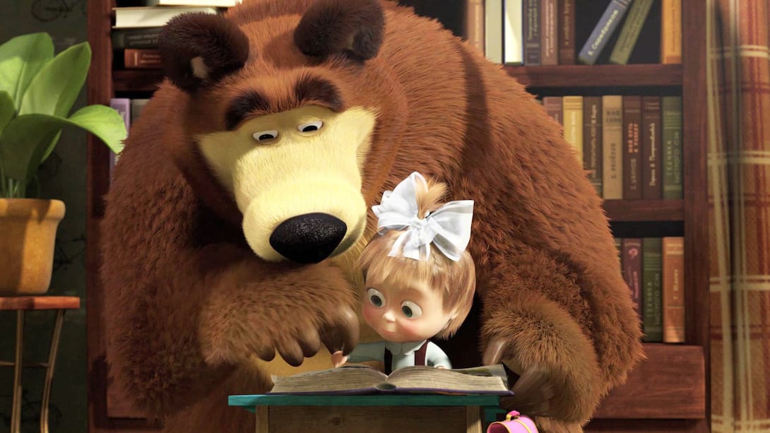 Watch Masha And The Bear Season 1 Episode 11 : First Day Of School ...