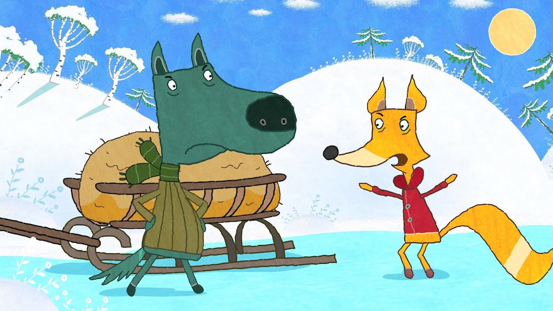 Watch Masha's Tales Season 1 Episode 6 : The Wolf And The Fox - Watch ...