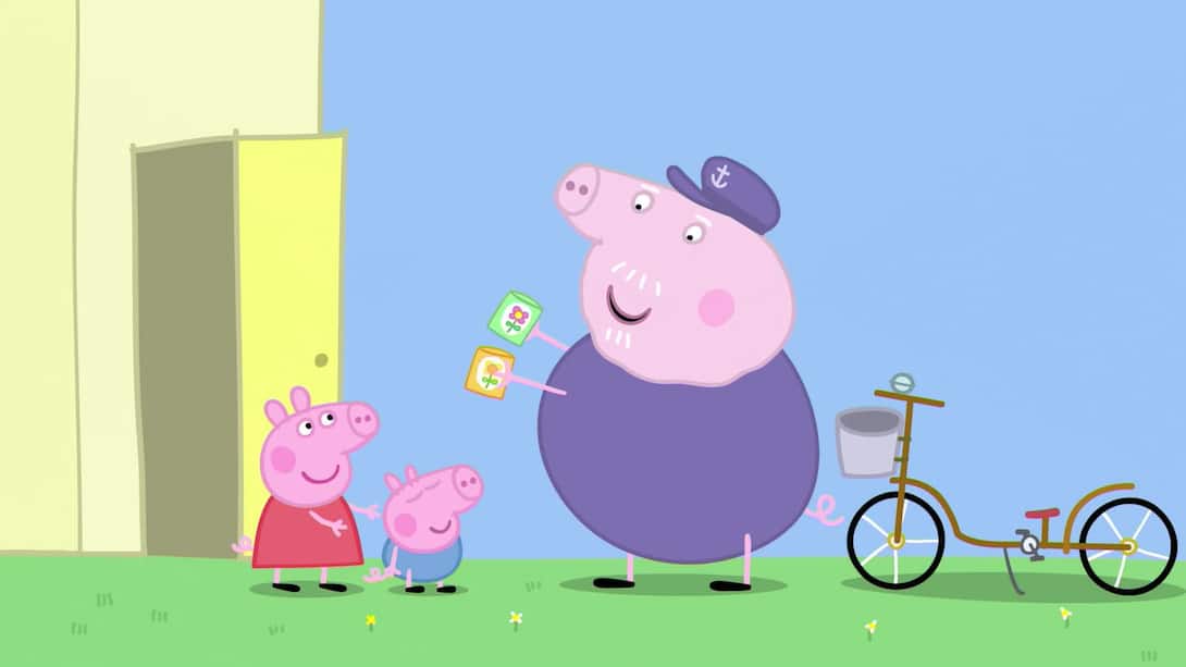 Peppa and George's garden