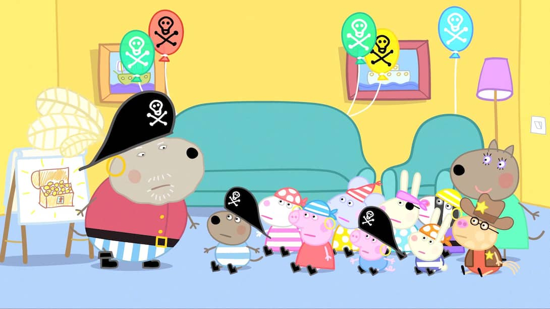 Watch Peppa Pig Season 3 Episode 16 : Danny's Pirate Party - Watch Full ...