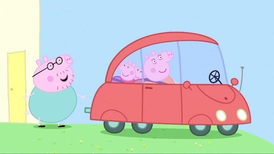Peppa and her family's new car