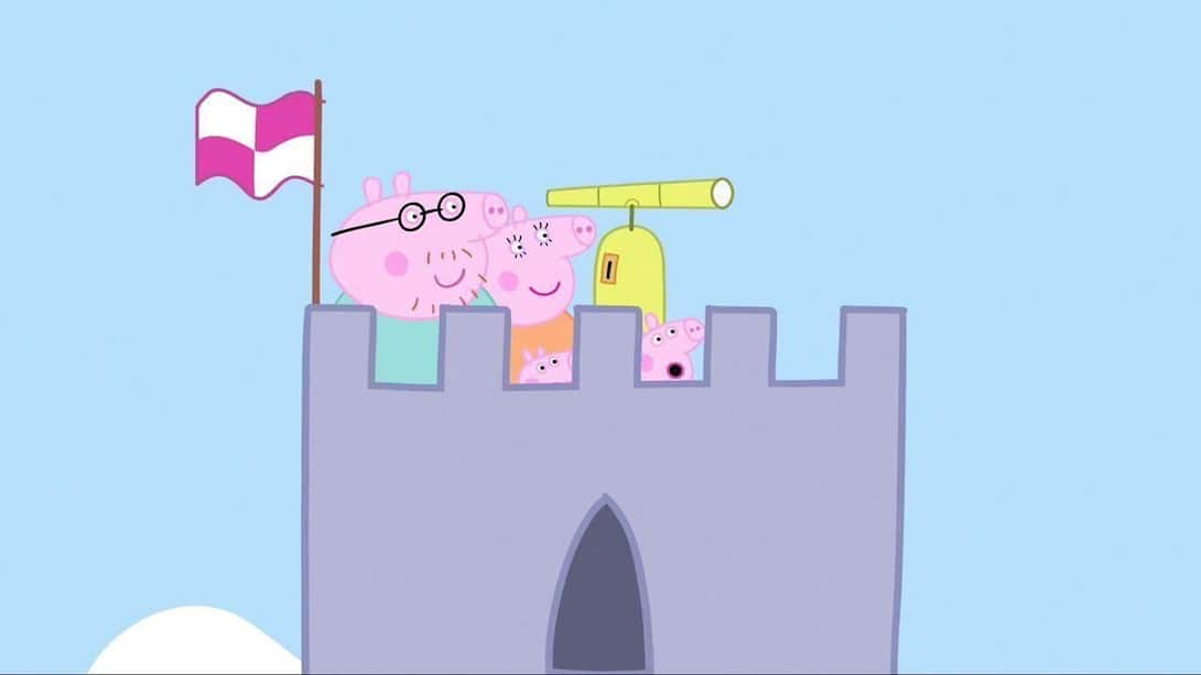 Peppa and her family visit the Windy Castle
