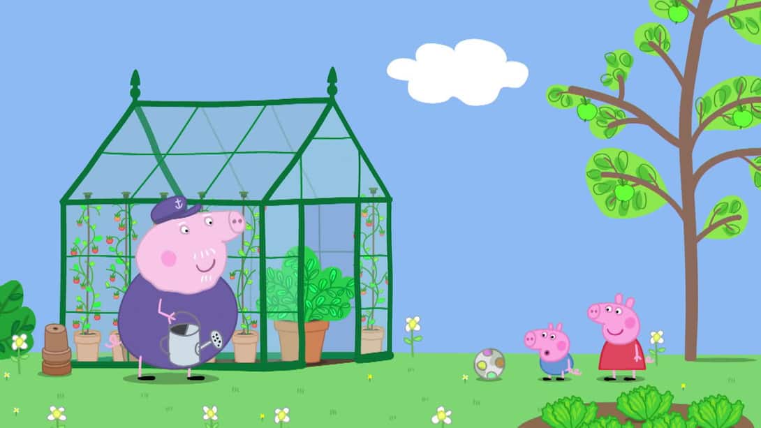 Grandpa Pig's greenhouse