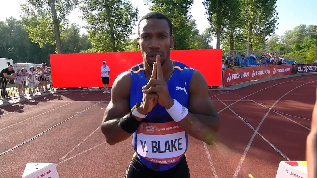 Yohan Blake Stars In Men's 100m