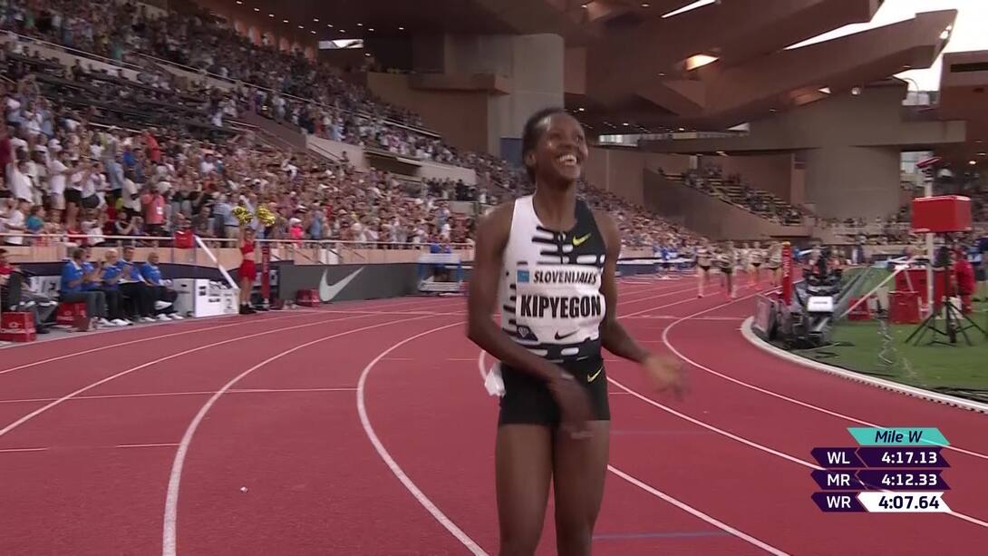 Kipyegon Smashes World Mile Record