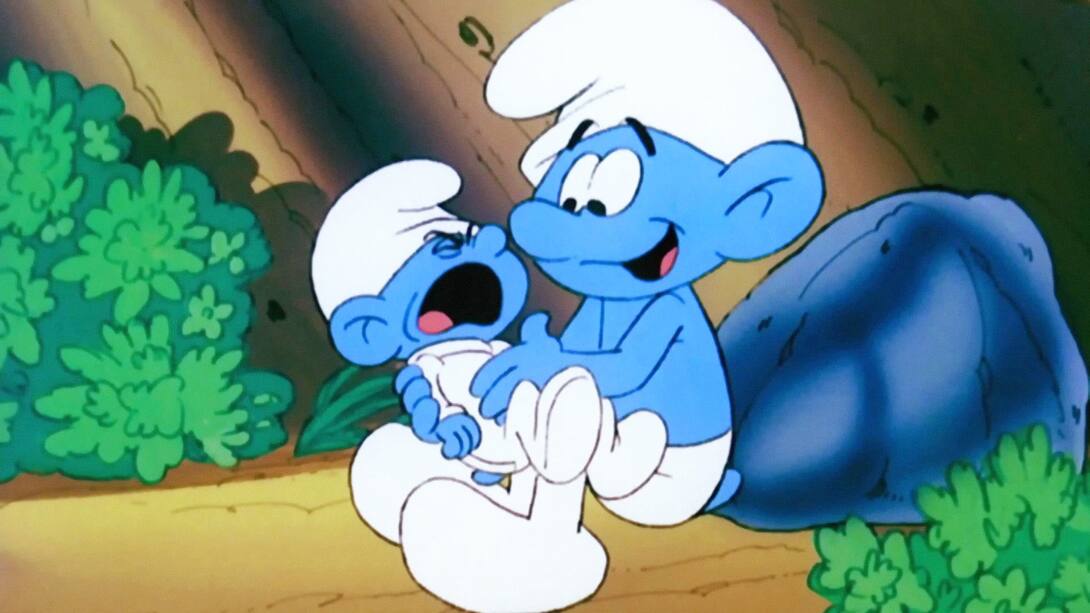 Watch The Smurfs Season 1 Episode 76 : Grouchy And The Baby Smurf ...