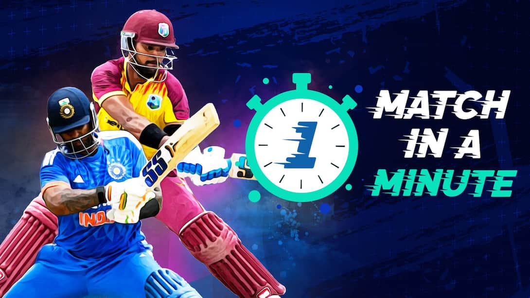 WI vs IND - 5th T20I In A Minute