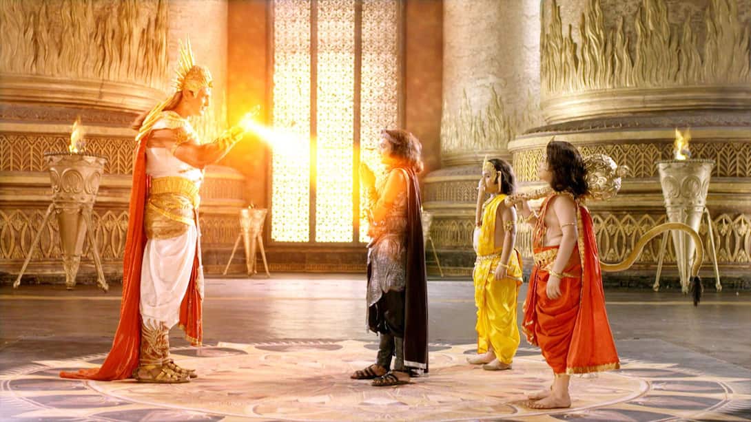 Shani receives the Ashta Siddhi