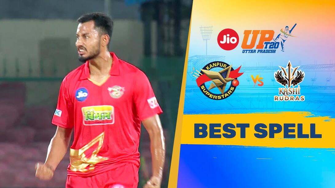 Watch Vineet's 4/26 Vs Kanpur Superstars Video Online(HD) On JioCinema