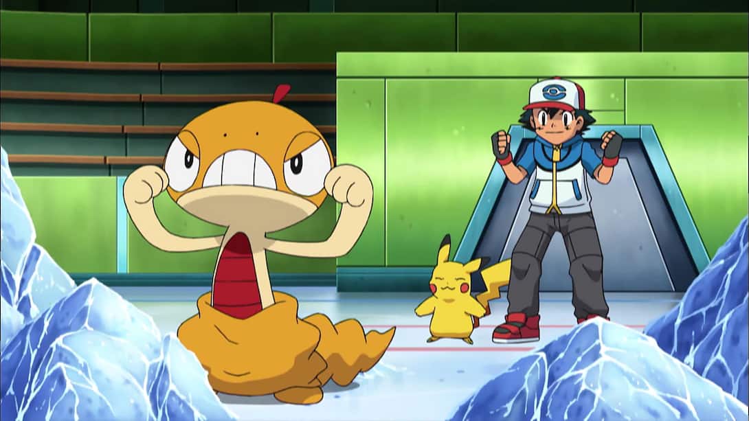 Pokemon Watch Season 15 Episode 31 Caution Icy battle conditions on JioCinema