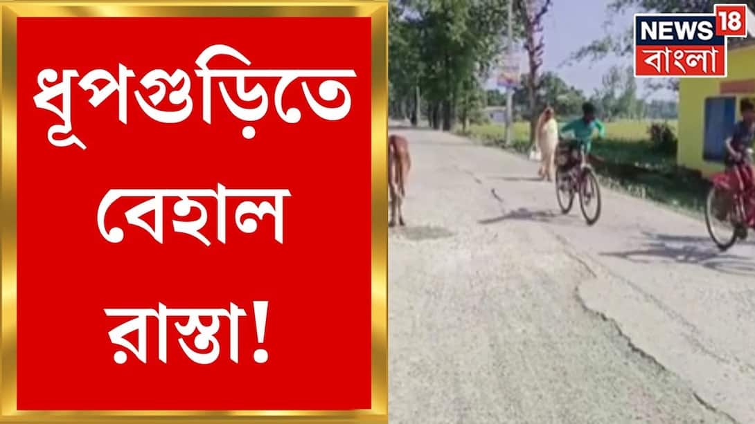 Dhupguri: Bad road in Dhupguri! Big hole! Road repair assurance administration. Bangla News
