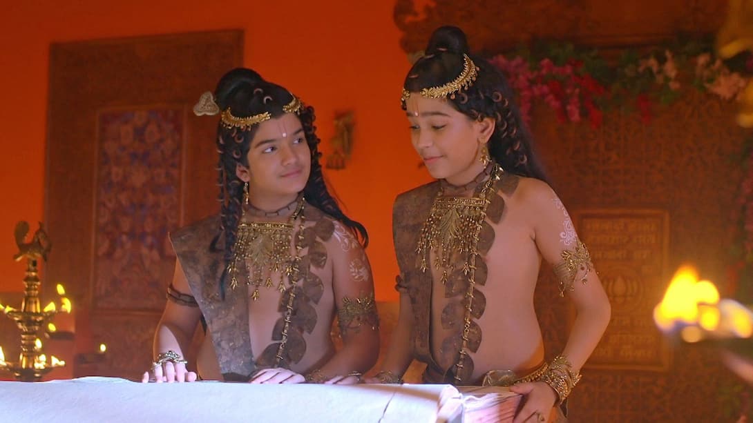 Luv-Kush read the Ramayana!