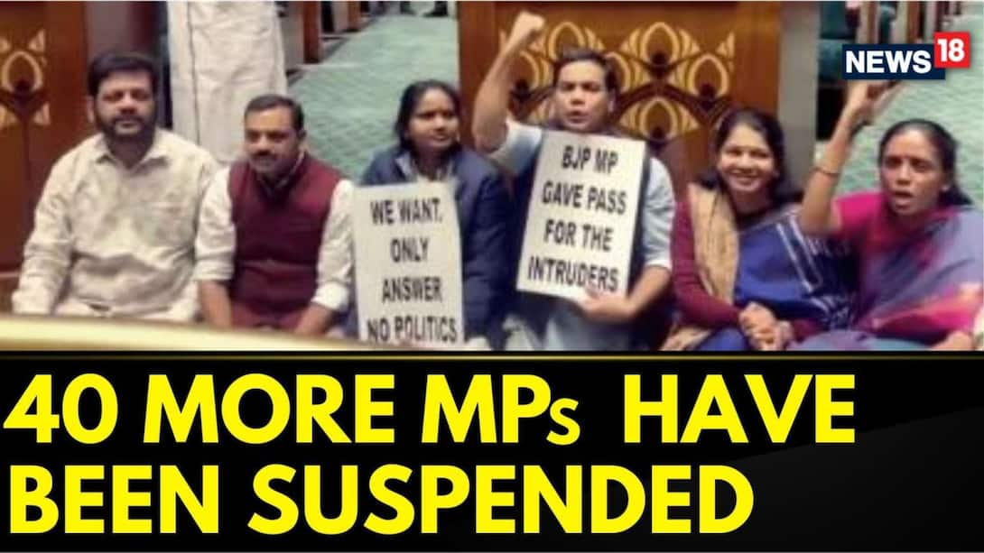 Watch More Than 40 More Opposition MPs Suspended Form Lok Sabha News On ...